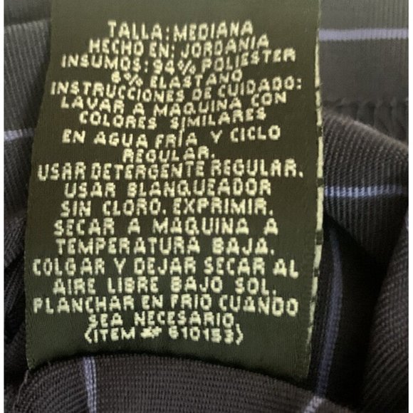 Pebble Beach Performance Men's Golf Polo Size M Navy Blue Striped Short Sleeve - Picture 7 of 10